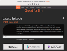 Tablet Screenshot of greedforilm.com